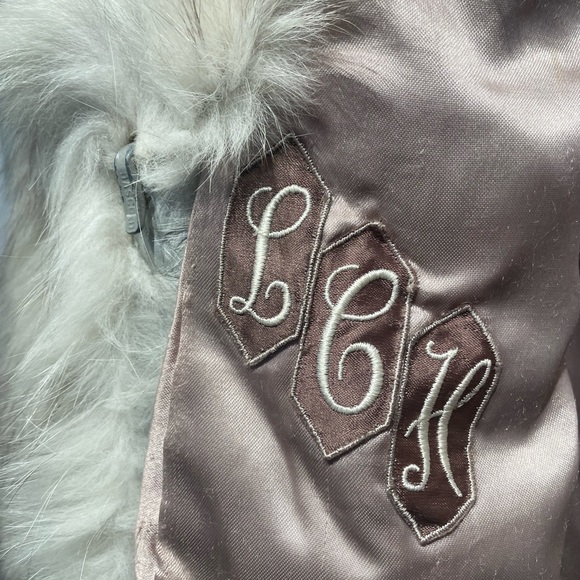 Genuine Blue Fox Fur Coat - Picture 3 of 4